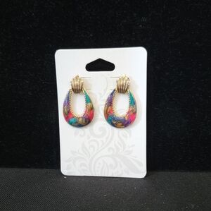 Colorful Teardrop Earrings